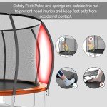 FK Sports Outdoor Trampoline with Safety Enclosure