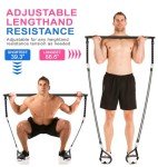 Versatile Pilates Bar Kit with Resistance Bands