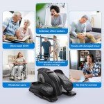 Under Desk Elliptical Machine with Remote Control