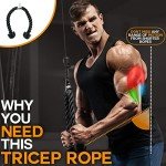 Heavy Duty Tricep Rope with Multi Attachments