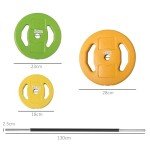 Adjustable 20kg Barbell Weights Set for Home Fitness