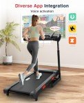 REDLIRO Foldable Treadmill with Auto Incline
