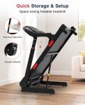 REDLIRO Foldable Treadmill with Auto Incline