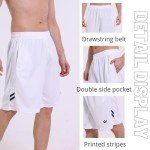 Men's Athletic Shorts with Pockets - 5 Pack