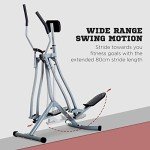 Homcom Air Walker Elliptical Trainer with Monitor