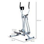 Homcom Air Walker Elliptical Trainer with Monitor
