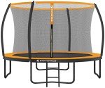 12 ft Kids Trampoline with Safety Net and Ladder