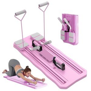 Foldable Pilates Reformer and Ab Roller Board