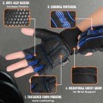 EVO Fitness Breathable Weight Lifting Gym Gloves