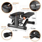 Mini Stepper with Resistance Bands and LCD Monitor