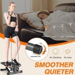 Mini Stepper with Resistance Bands and LCD Monitor