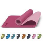 Large Non-Slip Yoga & Exercise Mat with Strap