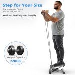 OLIXIS Portable Mini Stepper with Resistance Bands