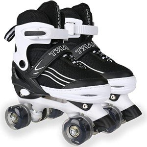 Adjustable Kids Roller Skates with Light-Up Wheels