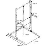 Gym Master GM2 Half Power Rack and Spotters