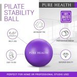 Soft Pilates Exercise Ball - 9 Inch (Purple)