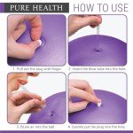 Soft Pilates Exercise Ball - 9 Inch (Purple)