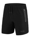 TCA Elite Tech Men's Gym Running Shorts - Black
