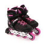 Pink Adjustable Inline Roller Skates for Kids