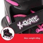 Pink Adjustable Inline Roller Skates for Kids