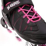 Pink Adjustable Inline Roller Skates for Kids