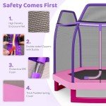 Kids 7ft Hexagonal Trampoline with Safety Net