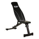 Mirafit Adjustable Folding Weight Bench - Black