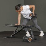 Mirafit Adjustable Folding Weight Bench - Black