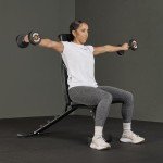 Mirafit Adjustable Folding Weight Bench - Black