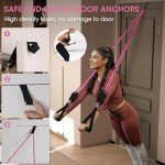 Adjustable Resistance Bands Set for Home Workouts