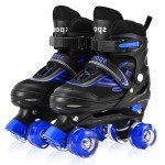 Adjustable Kids Roller Skates with Light-Up Wheels