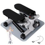 CITYSPORTS Mini Stepper with Resistance Bands & LCD