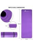 Thick Non-Slip Yoga Mat with Carry Bag