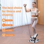 CITYSPORTS Mini Stepper with Resistance Bands & LCD
