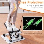 CITYSPORTS Mini Stepper with Resistance Bands & LCD