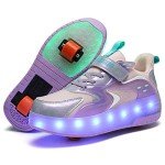 LED Light-Up Roller Skate Shoes for Kids