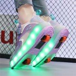 LED Light-Up Roller Skate Shoes for Kids