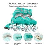 Light Up Adjustable Inline Skates for Kids & Adults