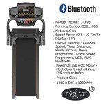 Evolve Foldable Treadmill for Home Gym Workouts