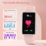 Slim Activity Tracker with Heart Rate & Sleep Monitor