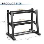 Bongkim 3-Tier Dumbbell and Kettlebell Rack