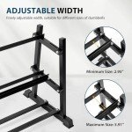 Bongkim 3-Tier Dumbbell and Kettlebell Rack