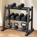 Bongkim 3-Tier Dumbbell and Kettlebell Rack