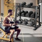 Bongkim 3-Tier Dumbbell and Kettlebell Rack