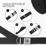 Durable 6ft Yoga Strap with Metal D-Ring