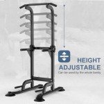 Adjustable Pull Up & Dip Station for Home Gym