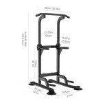 Adjustable Pull Up & Dip Station for Home Gym