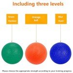 Hand Therapy Stress Balls for Grip Strength - 3 Pack