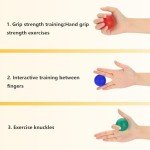 Hand Therapy Stress Balls for Grip Strength - 3 Pack
