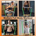 J Bryant Fitness Resistance Band Workout Bar - 37.8in